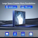 NIMO 15.6" FHD Laptop, 16GB RAM, 1TB SSD