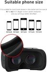 3D VR Glasses Headset for Smartphones - Black