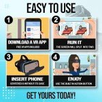 FEEBZ Kids 3D VR Headset with Android Remote