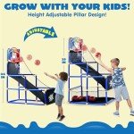 Kids Arcade Basketball Game Set with 4 Balls