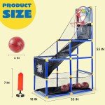 Kids Arcade Basketball Game Set with 4 Balls