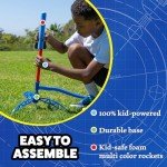 Colorful Kids' Rocket Launcher with 8 Rockets