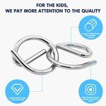 Padike IQ Test Metal Puzzle Rings - 16 Pack