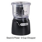 Hamilton Beach Mini Food Processor, 3-Cup, Black