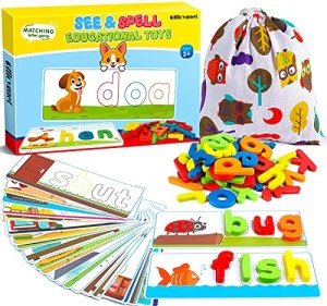 Educational See & Spell Matching Letter Game