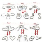 3D Wooden Interlock Puzzle Game - 20 Pcs