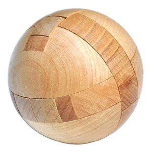 KINGOU Wooden Magic Ball Puzzle for All Ages