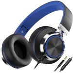 AILIHEN C8 Foldable Wired Stereo Headphones with Mic