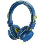 POWMEE M2 Foldable Kids Wired Headphones - Blue