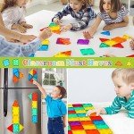Gemmicc 100 PCS Magnetic Building Tiles Set