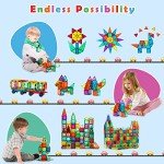 Gemmicc 100 PCS Magnetic Building Tiles Set