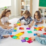 Gemmicc 100 PCS Magnetic Building Tiles Set