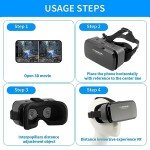 Jaeskeclip 3D VR Headset with 100° View Angle
