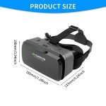 Jaeskeclip 3D VR Headset with 100° View Angle