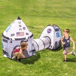 JOYIN White Spaceship Tent with Tunnel and Cube