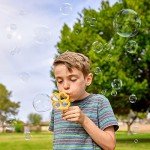 JOYIN Big Bubble Wands Set Bulk for Kids Summer Outdoor Activity Party Favors, 18 Pcs Giant Bubble Maker with Tray, 12" Large, 6 Pcs Bubble Solution Suitable for All Age People