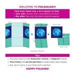 FOLDOLOGY - The Origami Puzzle Game! Hands-On Brain Teasers. Travel Game for Tweens, Teens & Adults. Fold The Paper to Complete The Picture. 100 Challenges, Ages 10+