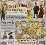 Ticket to Ride Europe Board Game - Embark on a Railway Adventure Across the Continent! Fun Family Strategy Game for Kids & Adults, Ages 8+, 2-5 Players, 30-60 Min Playtime, Made by Days of Wonder
