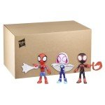 Spidey and His Amazing Friends 3-Pack, 4-Inch Scale Marvel Action Figures, 3 Toy Figures, 3 Accessories, Spider-Man, Ghost-Spider & Miles Morales, Halloween Gifts Amazon Exclusive)