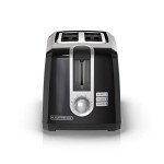 BLACK+DECKER 2-Slice Toaster, T2569B, Extra Wide Slots, 6 Shade Settings, 850 Watts, Crub Tray, Cancel Button