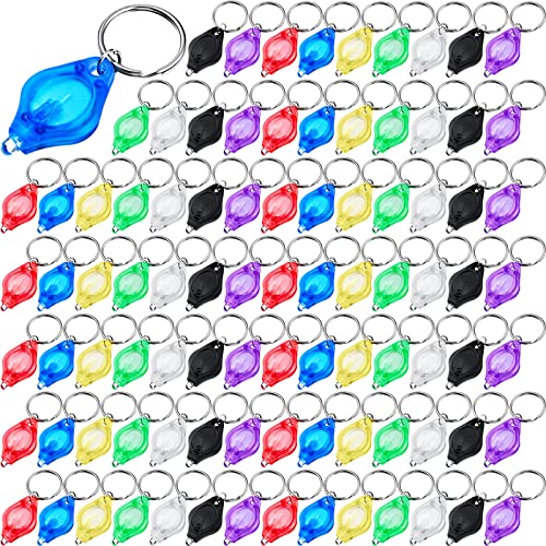 Colorful LED Keychain Mini Flashlights (200 Pack)
