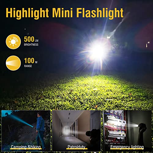 Powerful Mini Keychain Flashlight with 12 Modes