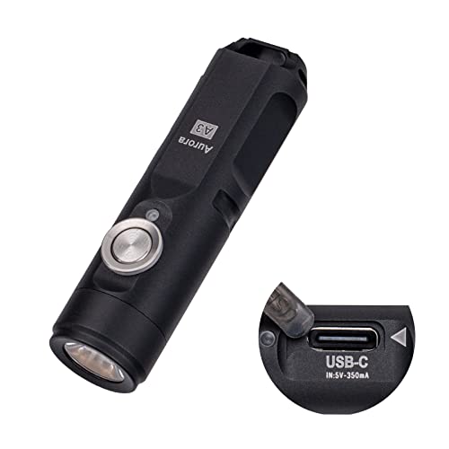USB Rechargeable LED Keychain Flashlight - 650 Lumens
