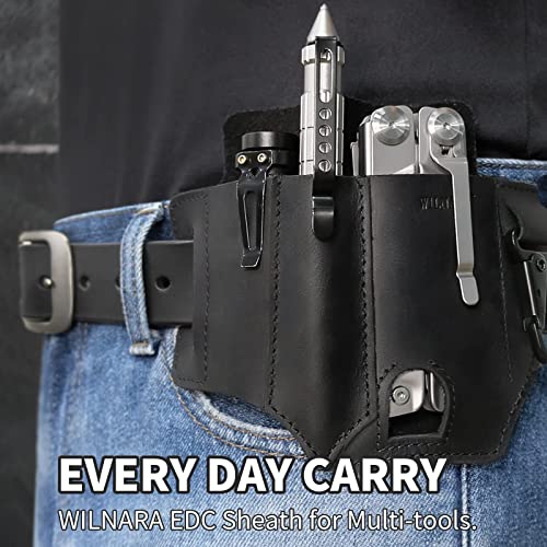 Leather EDC Holster for Flashlights & Multitools