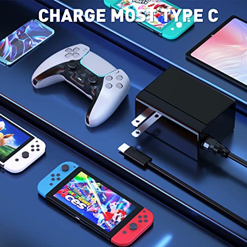 Nintendo Switch Charger with 5FT Cable