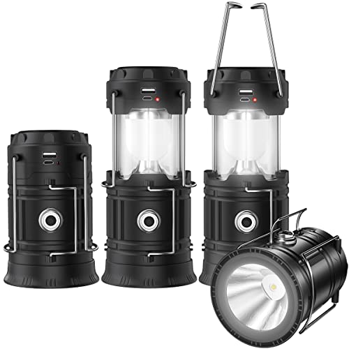 Collapsible Solar Camping Lanterns - 2 Pack