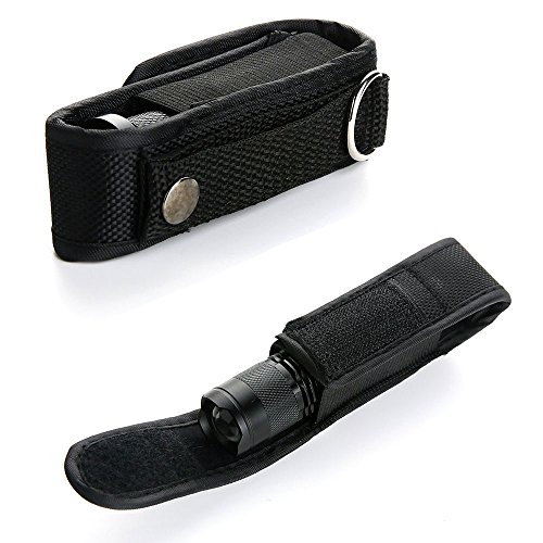 Double Mini Flashlight Belt Holster - 2 Pack
