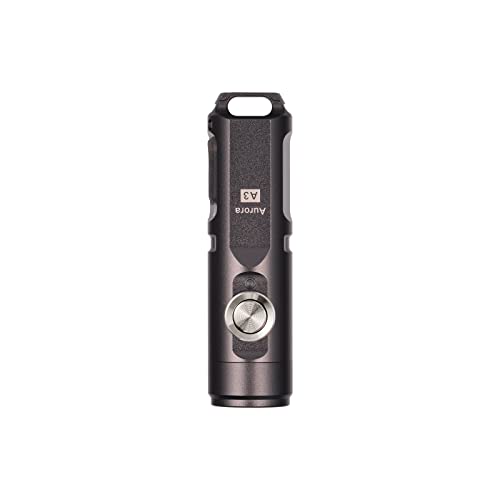 RovyVon A3 Gen 4 USB C Rechargeable EDC Flashlight 650 Lumens Super Bright Outdoor Mini Keychain Flashlights for Everyday Carry, Camping, Thanksgiving, Xmas Gift(Gun Grey)