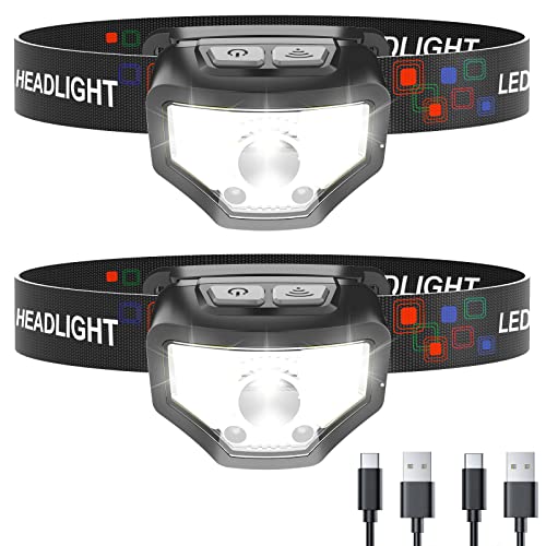 Curtsod Rechargeable Headlamp Duo: 1200 Lumens, Waterproof