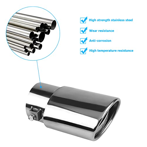 Universal 2.5"-3.3" Stainless Steel Car Exhaust Tip