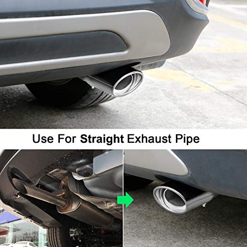 Adjustable Stainless Steel Exhaust Tips, 1.75-2.75" Inlet