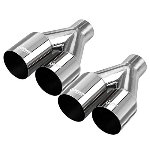 Dual Stainless Steel Exhaust Tips for 2.5" ID