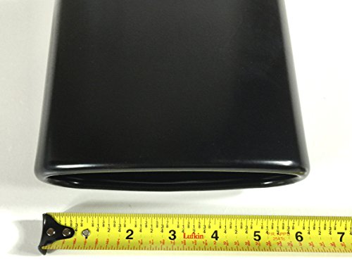 Stainless Steel Black Oval Exhaust Tip - 2.25" Inlet