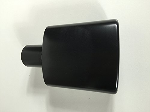 Stainless Steel Black Oval Exhaust Tip - 2.25" Inlet