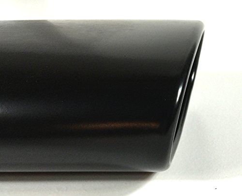 Stainless Steel Black Oval Exhaust Tip - 2.25" Inlet