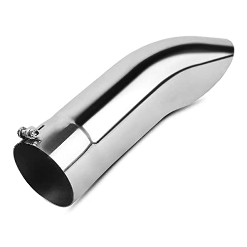 YITAMOTOR Polished Stainless Steel Turn Down Exhaust Tip