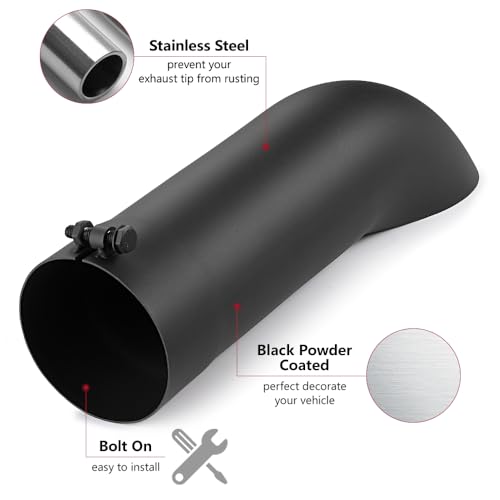LCGP 4" Bolt-On Turn Down Exhaust Tip