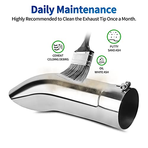 Stainless Steel 4" Exhaust Tip - Chrome-Plated