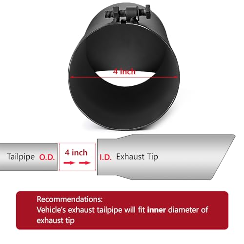 LCGP 4" Bolt-On Turn Down Exhaust Tip