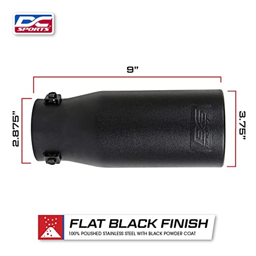 DC Sport Black Universal Bolt-On Exhaust Tip