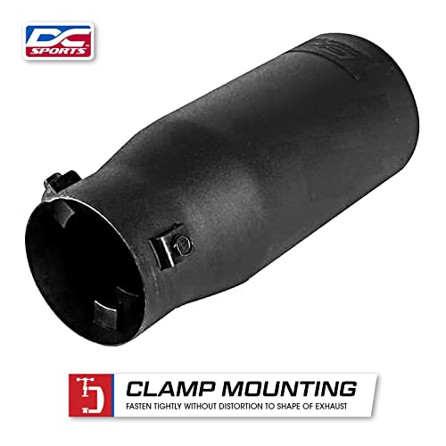 DC Sport Black Universal Bolt-On Exhaust Tip
