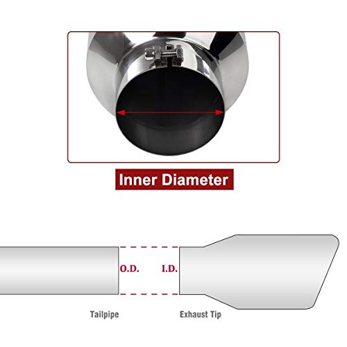 Upower 4" to 10" Bolt-On Exhaust Tip