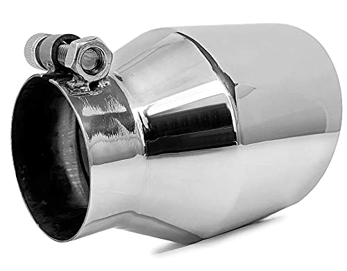 Double Wall Round Exhaust Tips 2.5" Stainless Steel