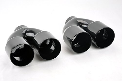 Gloss Black Quad Exhaust Tips for Dodge Challenger
