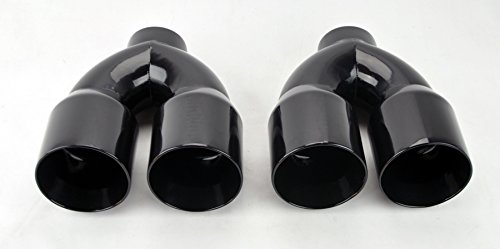 Gloss Black Quad Exhaust Tips for Dodge Challenger