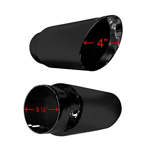 4" Black Clamp-On Exhaust Tip for F-150
